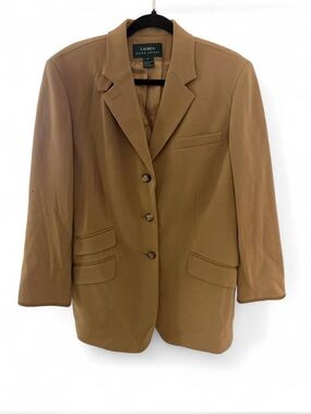 Ralph Lauren Women's Camel Single-Breasted Blazer